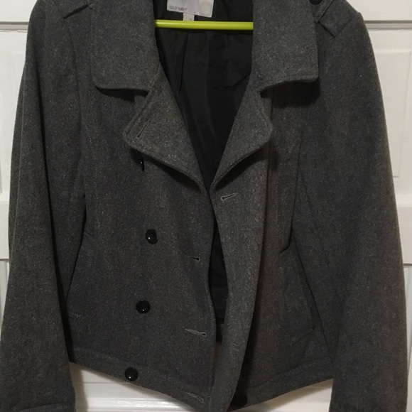 Waist length Old Navy gray peacoat - Picture 3 of 3